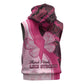 Breast Cancer Awareness Sleeveless Zip Hoodie Think Pink - African Pattern - African Pride