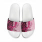 Breast Cancer Awareness Slide Sandals Party Like A Survivor - Pink African Pattern