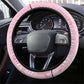 Breast Cancer Awareness Steering Wheel Cover Think Pink - African Pattern - African Pride