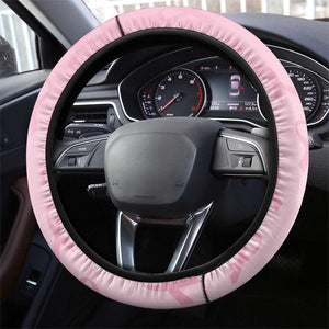 Breast Cancer Awareness Steering Wheel Cover Think Pink - African Pattern - African Pride
