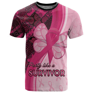 Breast Cancer Awareness T shirt Think Pink - African Pattern - African Pride