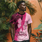 Breast Cancer Awareness T shirt Think Pink - African Pattern - African Pride