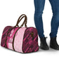 Breast Cancer Awareness Travel Bag Party Like A Survivor - Pink African Pattern