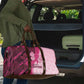 Breast Cancer Awareness Travel Bag Party Like A Survivor - Pink African Pattern