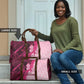 Breast Cancer Awareness Travel Bag Party Like A Survivor - Pink African Pattern