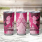 Breast Cancer Awareness Tumbler Cup Think Pink - African Pattern - African Pride