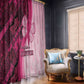 Breast Cancer Awareness Window Curtain Think Pink - African Pattern - African Pride
