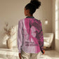 Breast Cancer Awareness Women Casual Shirt Think Pink - African Pattern - African Pride