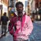 Breast Cancer Awareness Zip Hoodie Think Pink - African Pattern - African Pride