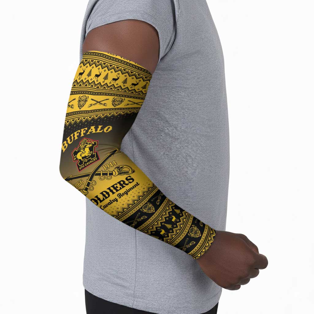 Buffalo Soldiers Christmas Arm Sleeves 9th Cavalry Regiment