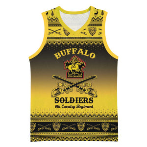 Afro Christmas Buffalo Soldiers Basketball Jersey 9th Cavalry Regiment - African Pride