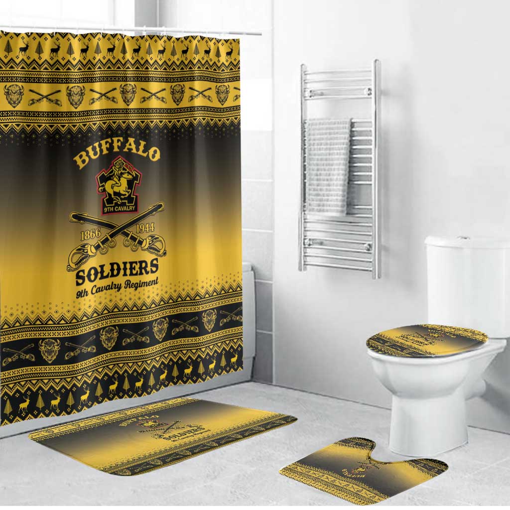 Buffalo Soldiers Christmas Bathroom Set 9th Cavalry Regiment