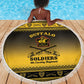 Afro Christmas Buffalo Soldiers Beach Blanket 9th Cavalry Regiment - African Pride
