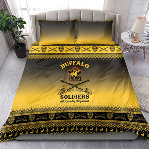 Afro Christmas Buffalo Soldiers Bedding Set 9th Cavalry Regiment - African Pride