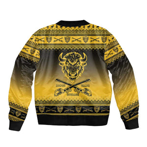 Afro Christmas Buffalo Soldiers Bomber Jacket 9th Cavalry Regiment - African Pride