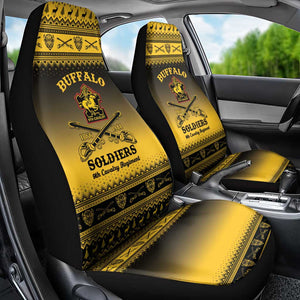 Afro Christmas Buffalo Soldiers Car Seat Cover 9th Cavalry Regiment - African Pride