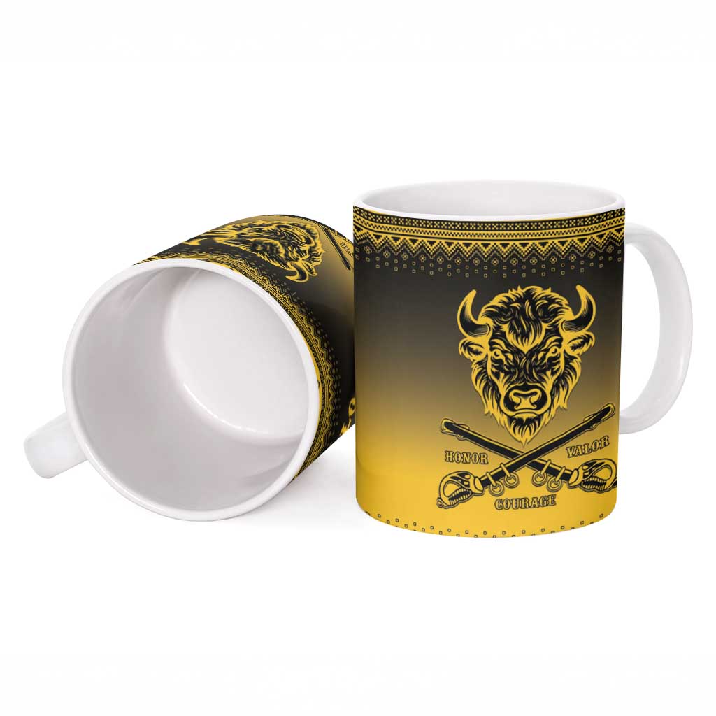 Buffalo Soldiers Christmas Ceramic Mug 9th Cavalry Regiment
