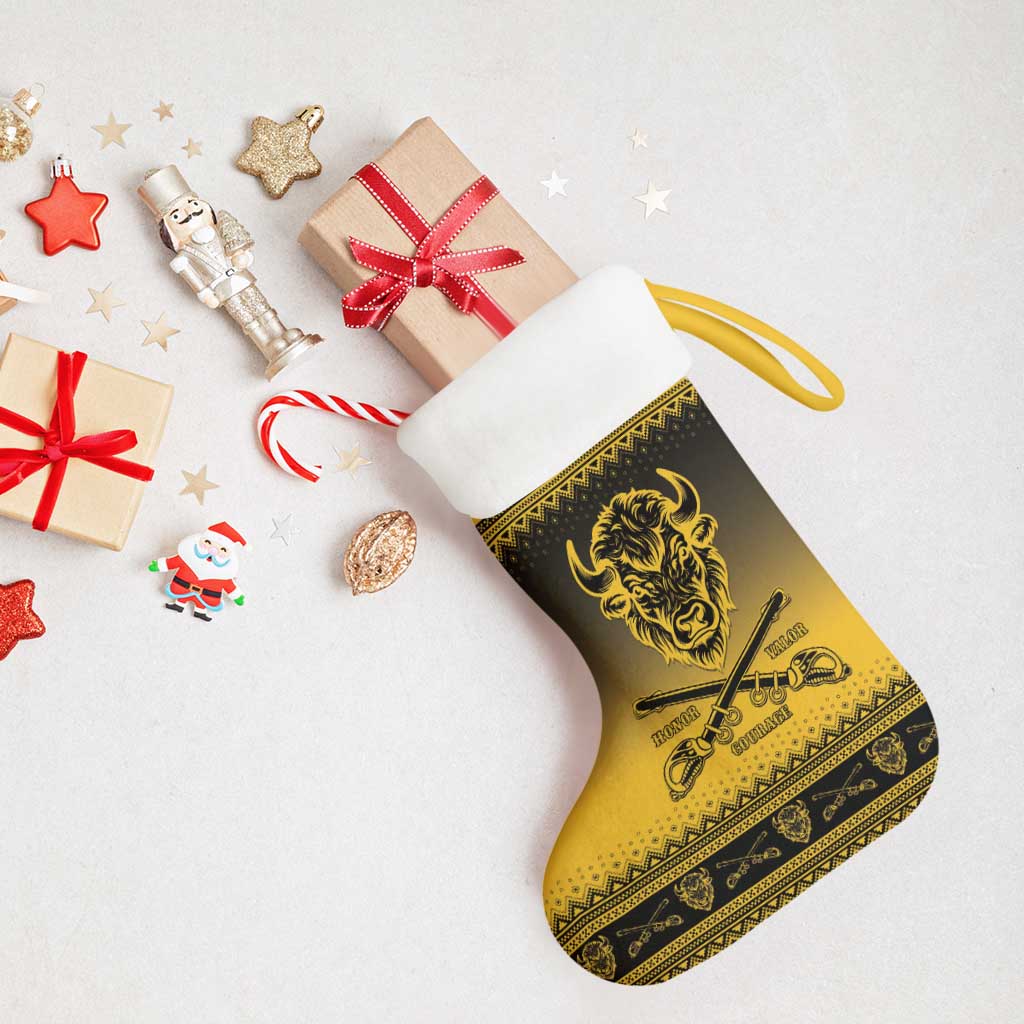 Afro Christmas Buffalo Soldiers Christmas Stocking 9th Cavalry Regiment - African Pride