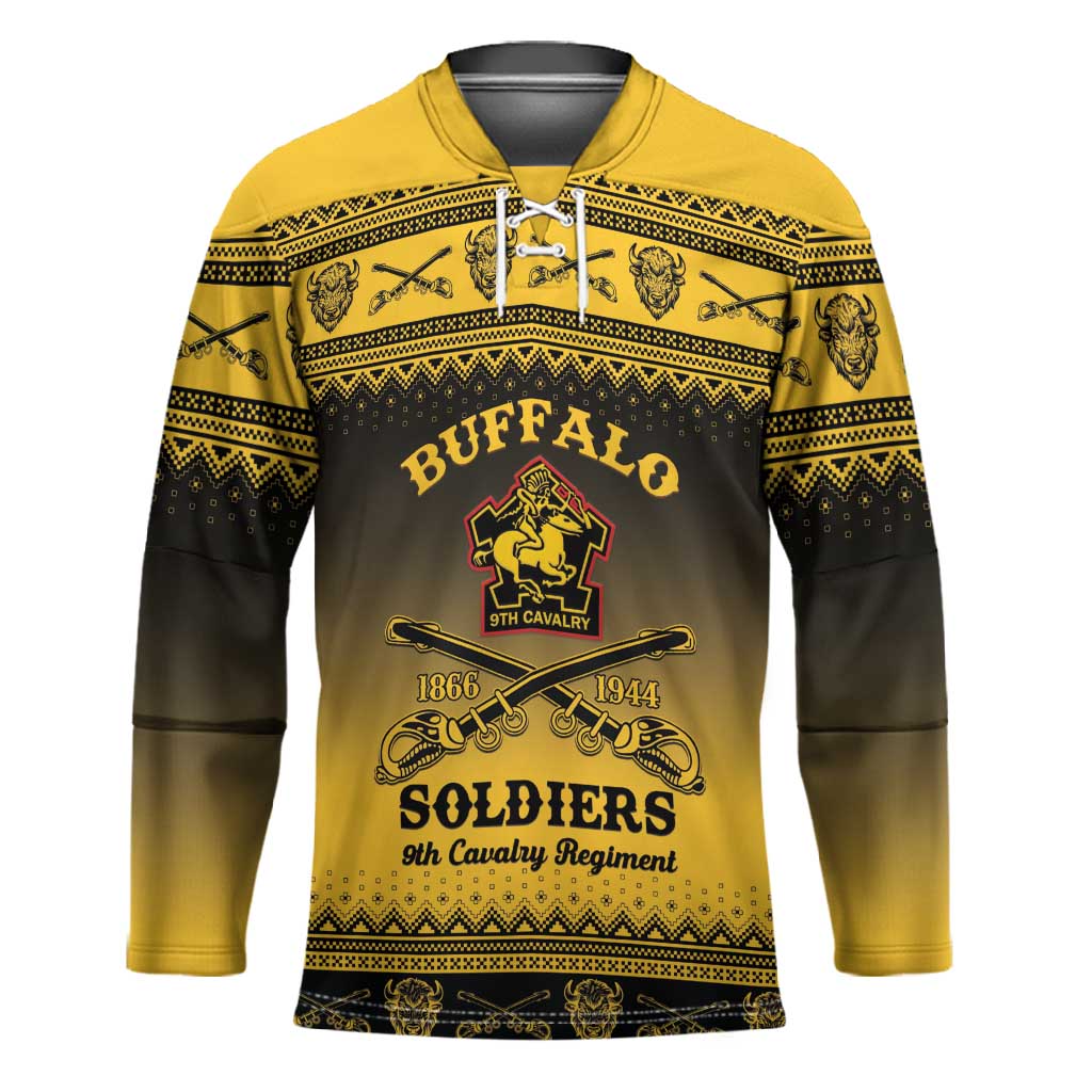 Buffalo Soldiers Christmas Hockey Jersey 9th Cavalry Regiment