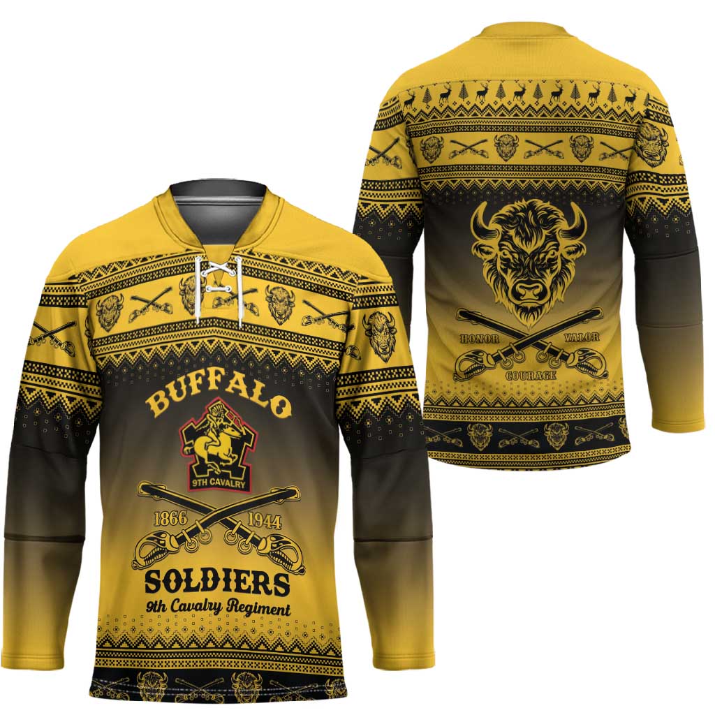 Buffalo Soldiers Christmas Hockey Jersey 9th Cavalry Regiment