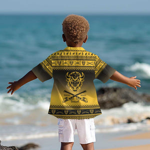 Afro Christmas Buffalo Soldiers Kid Hawaiian Shirt 9th Cavalry Regiment - African Pride