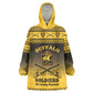 Afro Christmas Buffalo Soldiers Kid Wearable Blanket Hoodie 9th Cavalry Regiment - African Pride