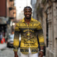 Afro Christmas Buffalo Soldiers Long Sleeve Button Shirt 9th Cavalry Regiment - African Pride