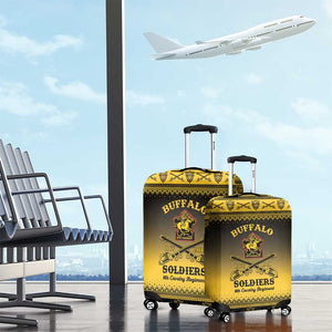 Afro Christmas Buffalo Soldiers Luggage Cover 9th Cavalry Regiment - African Pride