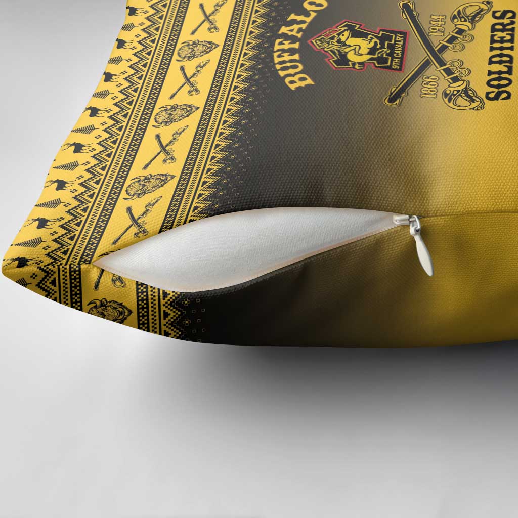 Buffalo Soldiers Christmas Pillow Cover 9th Cavalry Regiment