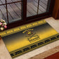Afro Christmas Buffalo Soldiers Rubber Doormat 9th Cavalry Regiment - African Pride