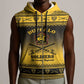 Afro Christmas Buffalo Soldiers Sleeveless Zip Hoodie 9th Cavalry Regiment - African Pride