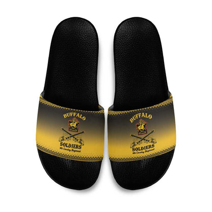 Buffalo Soldiers Christmas Slide Sandals 9th Cavalry Regiment