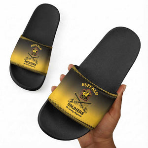 Buffalo Soldiers Christmas Slide Sandals 9th Cavalry Regiment