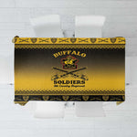 Afro Christmas Buffalo Soldiers Tablecloth 9th Cavalry Regiment - African Pride