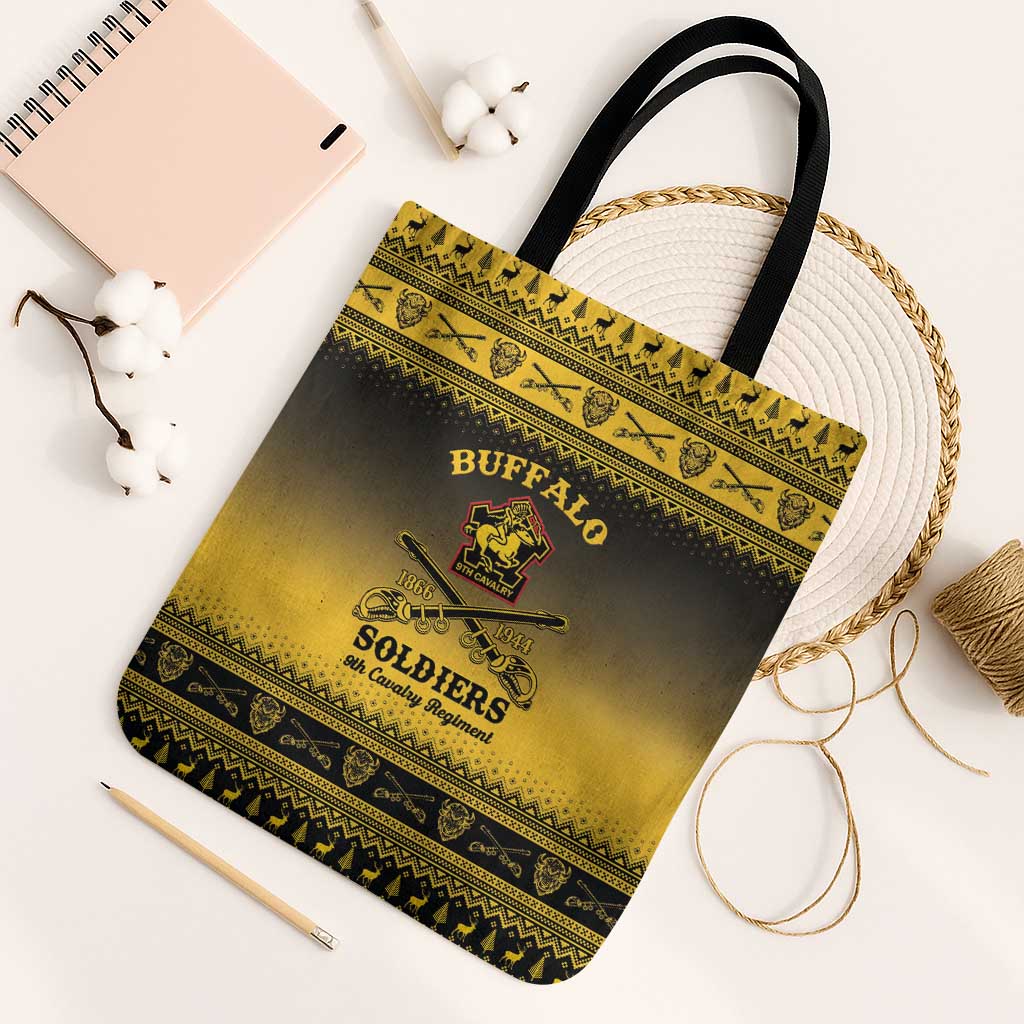 Buffalo Soldiers Christmas Tote Bag 9th Cavalry Regiment