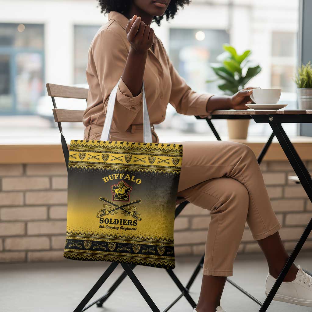 Buffalo Soldiers Christmas Tote Bag 9th Cavalry Regiment
