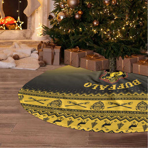 Afro Christmas Buffalo Soldiers Tree Skirt 9th Cavalry Regiment - African Pride