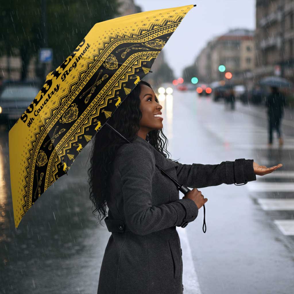 Buffalo Soldiers Christmas Umbrella 9th Cavalry Regiment