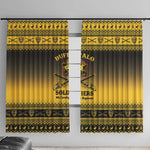 Afro Christmas Buffalo Soldiers Window Curtain 9th Cavalry Regiment - African Pride