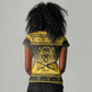 Afro Christmas Buffalo Soldiers Women V-Neck T-Shirt 9th Cavalry Regiment - African Pride