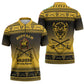 Buffalo Soldiers Christmas Zipper Polo Shirt 9th Cavalry Regiment