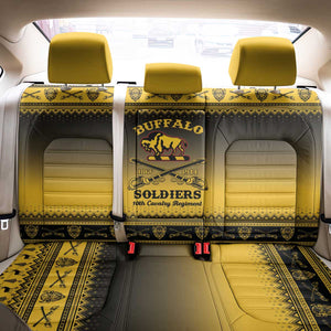 Afro Christmas Buffalo Soldiers Back Car Seat Cover 10th Cavalry Regiment - African Pride