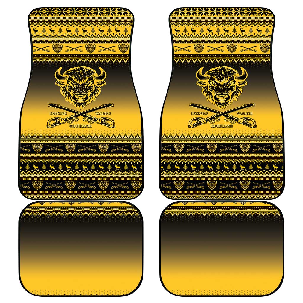Afro Christmas Buffalo Soldiers Car Mats 10th Cavalry Regiment - African Pride