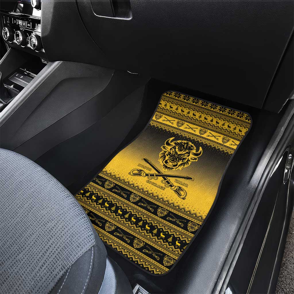 Afro Christmas Buffalo Soldiers Car Mats 10th Cavalry Regiment - African Pride