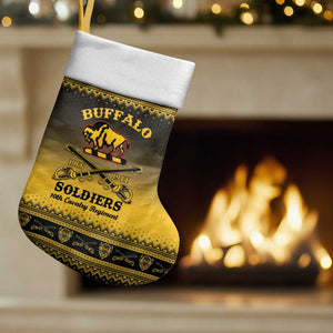 Afro Christmas Buffalo Soldiers Christmas Stocking 10th Cavalry Regiment - African Pride