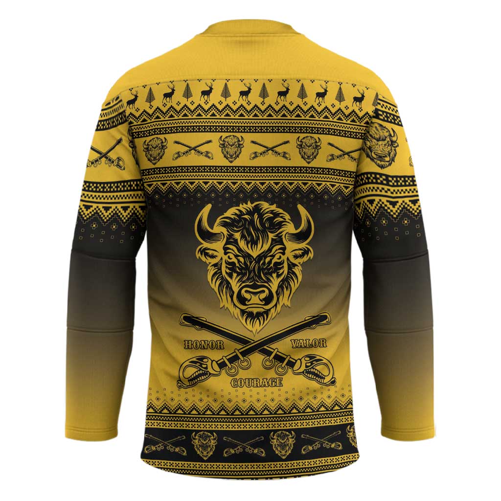 Buffalo Soldiers Christmas Hockey Jersey 10th Cavalry Regiment