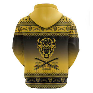 Afro Christmas Buffalo Soldiers Hoodie 10th Cavalry Regiment - African Pride