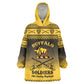 Afro Christmas Buffalo Soldiers Kid Wearable Blanket Hoodie 10th Cavalry Regiment - African Pride