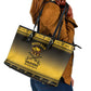 Afro Christmas Buffalo Soldiers Leather Tote Bag 10th Cavalry Regiment - African Pride