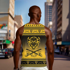 Afro Christmas Buffalo Soldiers Men Tank Top 10th Cavalry Regiment - African Pride